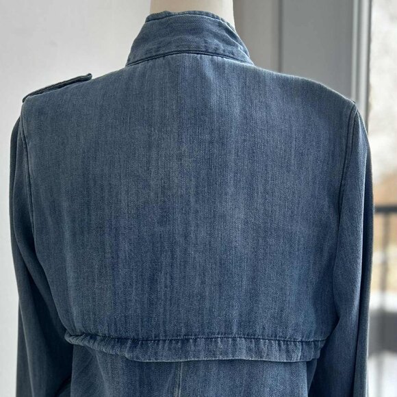 Rails Collins Light Indigo Military Inspired Lyocell Jacket w/ Drawstring – US L - Picture 7 of 12